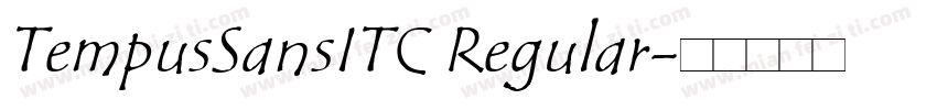 TempusSansITC Regular字体转换